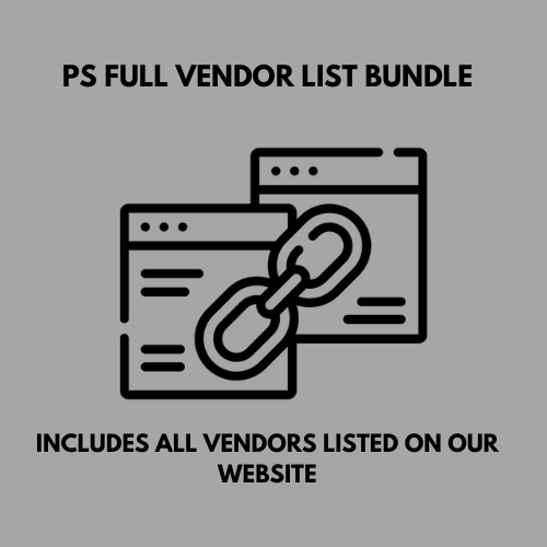 PS FULL VENDOR LIST BUNDLE